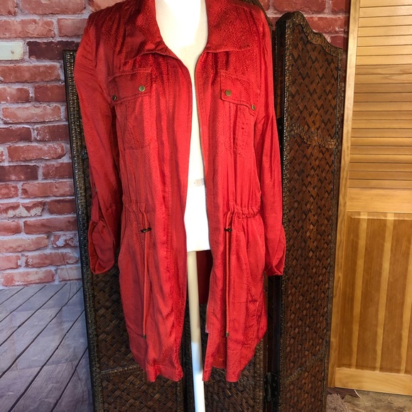 Chicos tangerine textured Adirondack jacket - Picture 4 of 8